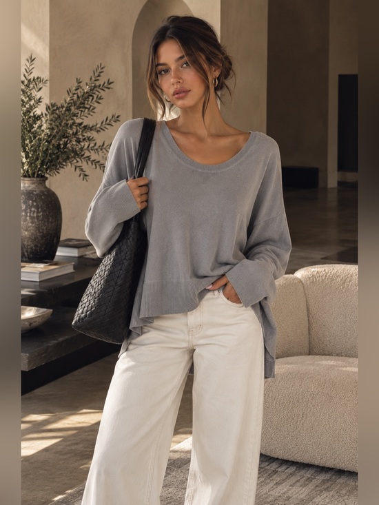 Aritzia Sweaters - Aritzia Wilfred librement asymmetrical sweater size M
